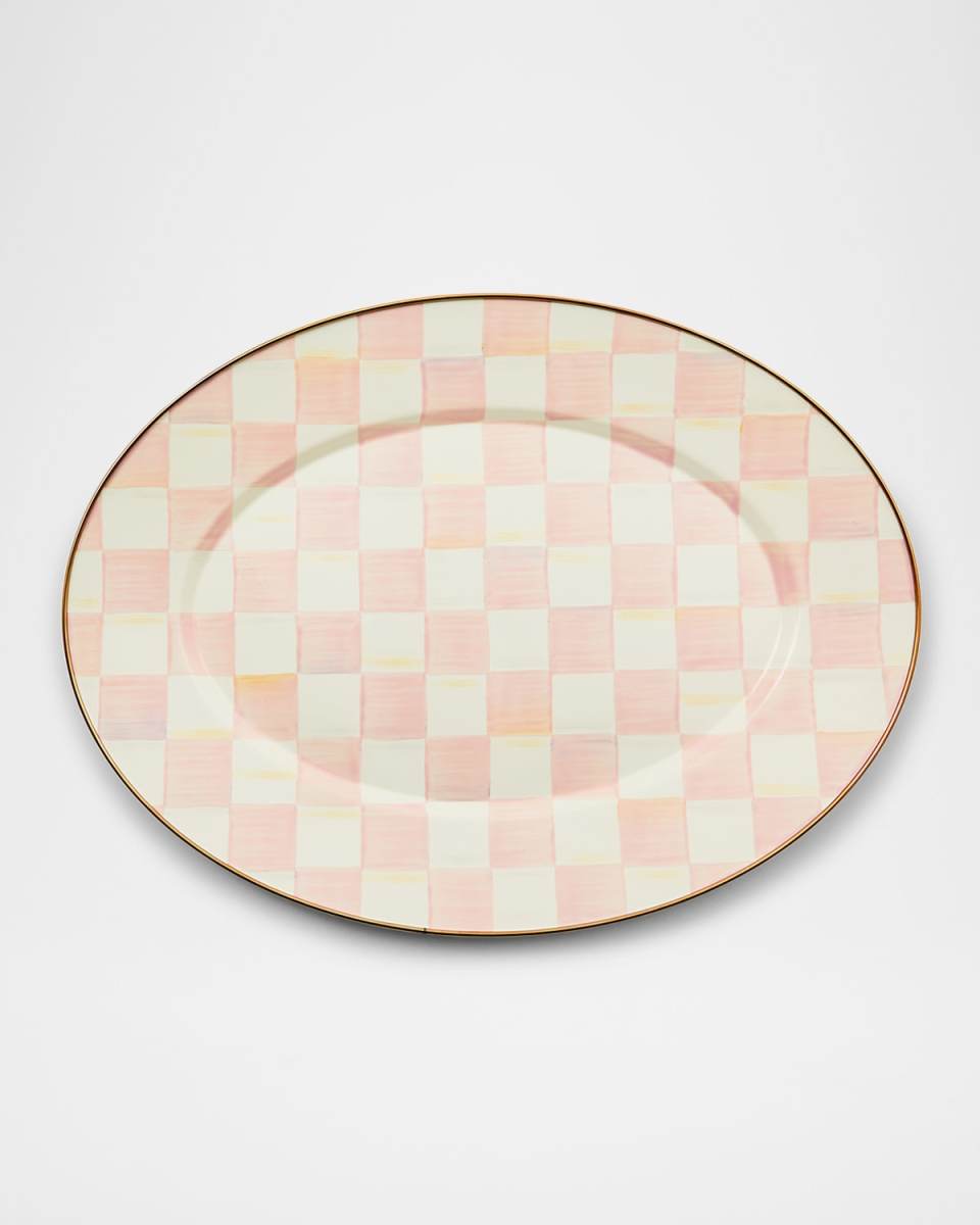 Rosy Check Medium Oval Platter